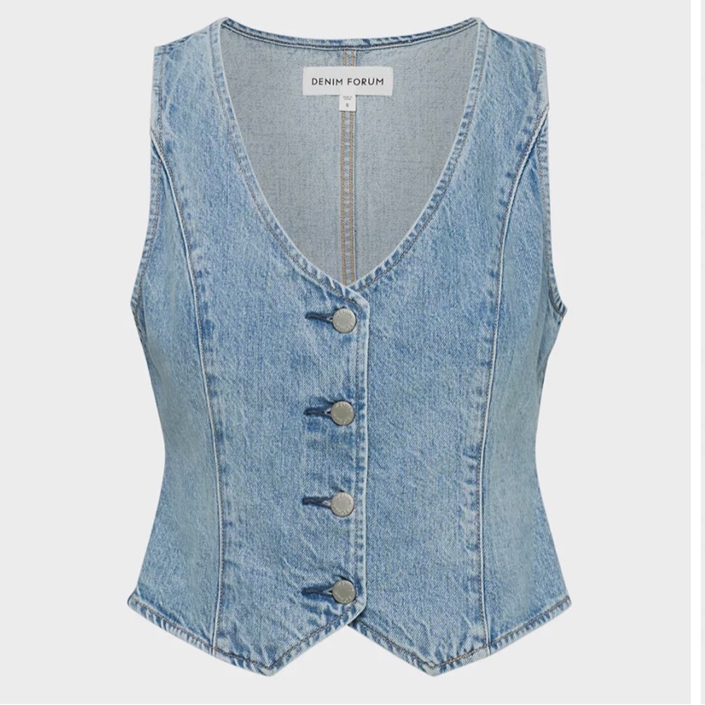 Denim forum vest brand new